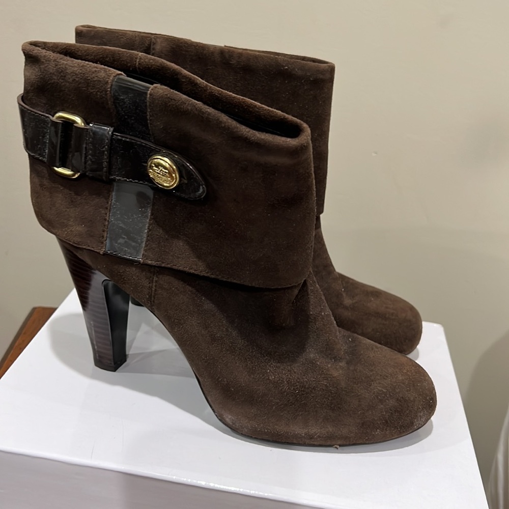 Coach Boots Size 11 Brown Suede - Picture 3 of 4